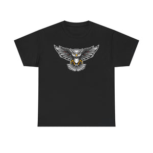 Men's Graphic Tee, Cool Owl Design T-Shirt, Edgy Animal Print Shirt, Unisex Cotton Top, Unique Gift for Nature Lovers, Casual Wear