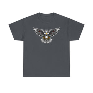 Men's Graphic Tee, Cool Owl Design T-Shirt, Edgy Animal Print Shirt, Unisex Cotton Top, Unique Gift for Nature Lovers, Casual Wear