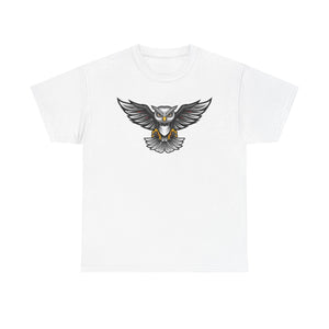 Men's Graphic Tee, Cool Owl Design T-Shirt, Edgy Animal Print Shirt, Unisex Cotton Top, Unique Gift for Nature Lovers, Casual Wear