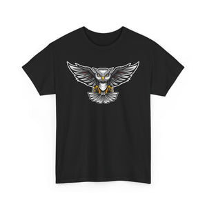 Men's Graphic Tee, Cool Owl Design T-Shirt, Edgy Animal Print Shirt, Unisex Cotton Top, Unique Gift for Nature Lovers, Casual Wear