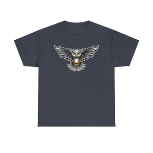 Men's Graphic Tee, Cool Owl Design T-Shirt, Edgy Animal Print Shirt, Unisex Cotton Top, Unique Gift for Nature Lovers, Casual Wear
