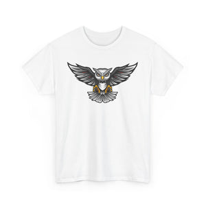 Men's Graphic Tee, Cool Owl Design T-Shirt, Edgy Animal Print Shirt, Unisex Cotton Top, Unique Gift for Nature Lovers, Casual Wear
