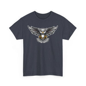 Men's Graphic Tee, Cool Owl Design T-Shirt, Edgy Animal Print Shirt, Unisex Cotton Top, Unique Gift for Nature Lovers, Casual Wear