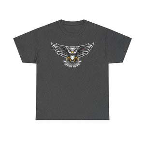 Men's Graphic Tee, Cool Owl Design T-Shirt, Edgy Animal Print Shirt, Unisex Cotton Top, Unique Gift for Nature Lovers, Casual Wear