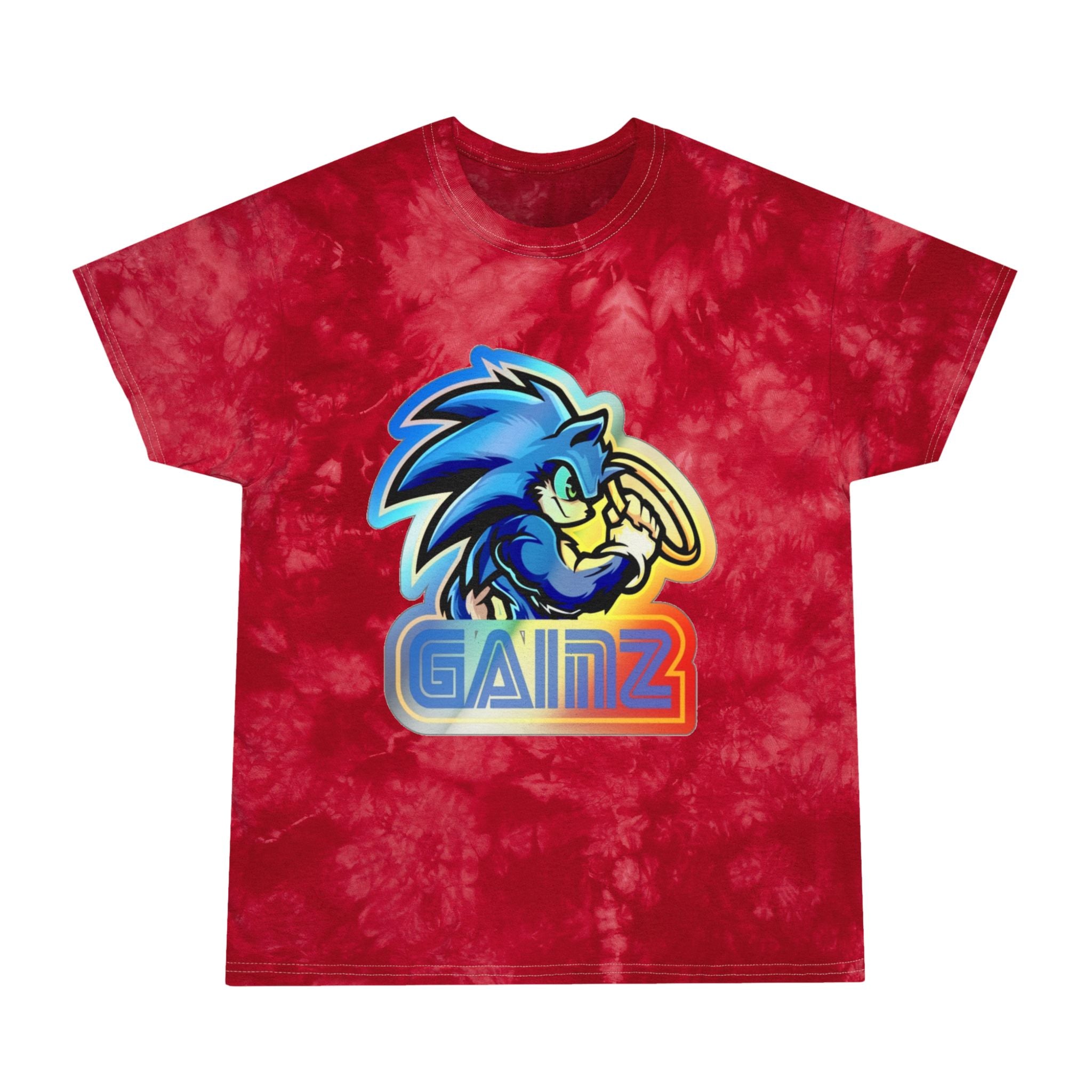 Tie-Dye Graphic Tee, Unisex Casual Top for Everyday Wear, Perfect for Festivals and Gifting, Vintage Style, Summer Essential, Gainz Tee