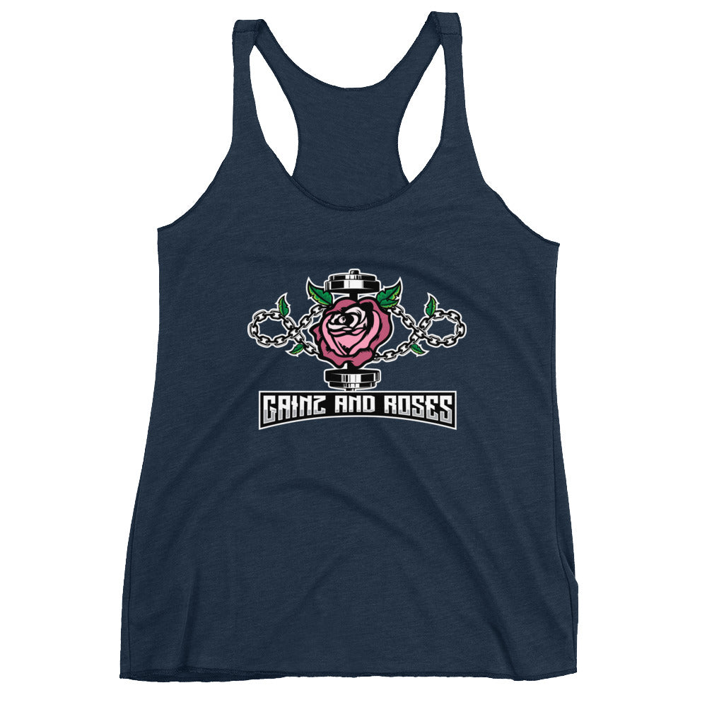GainZ n Roses Women's Racerback Tank