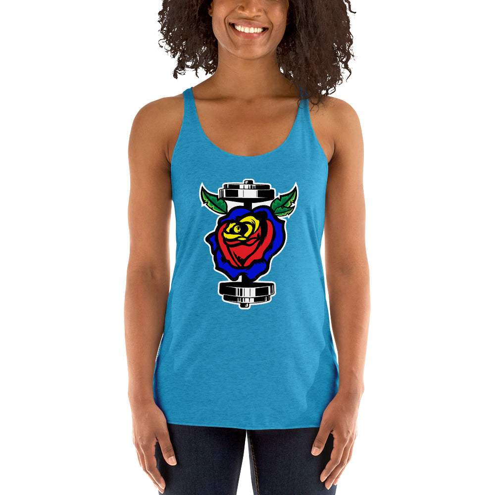 GainZ N Roses Women's Racerback Tank