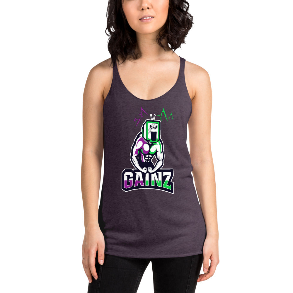 GainZ TV Women's Racerback Tank