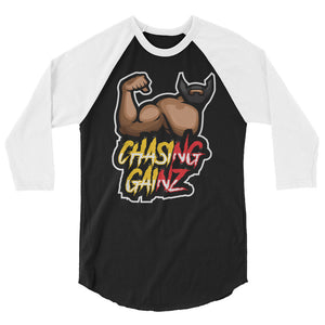Chasing GainZ 3/4 sleeve raglan shirt