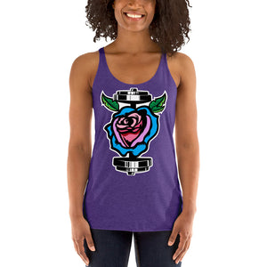 GainZ N Roses Women's Racerback Tank
