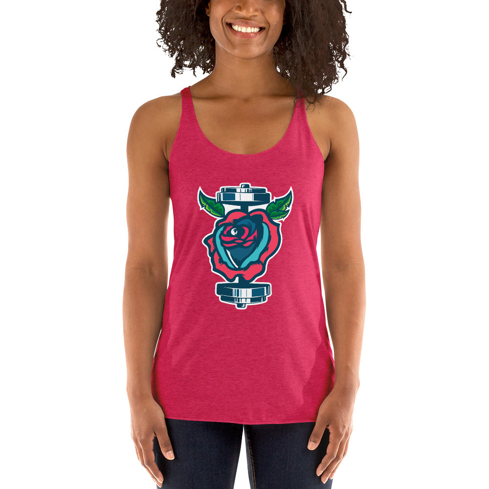 GainZ N Roses Women's Racerback Tank