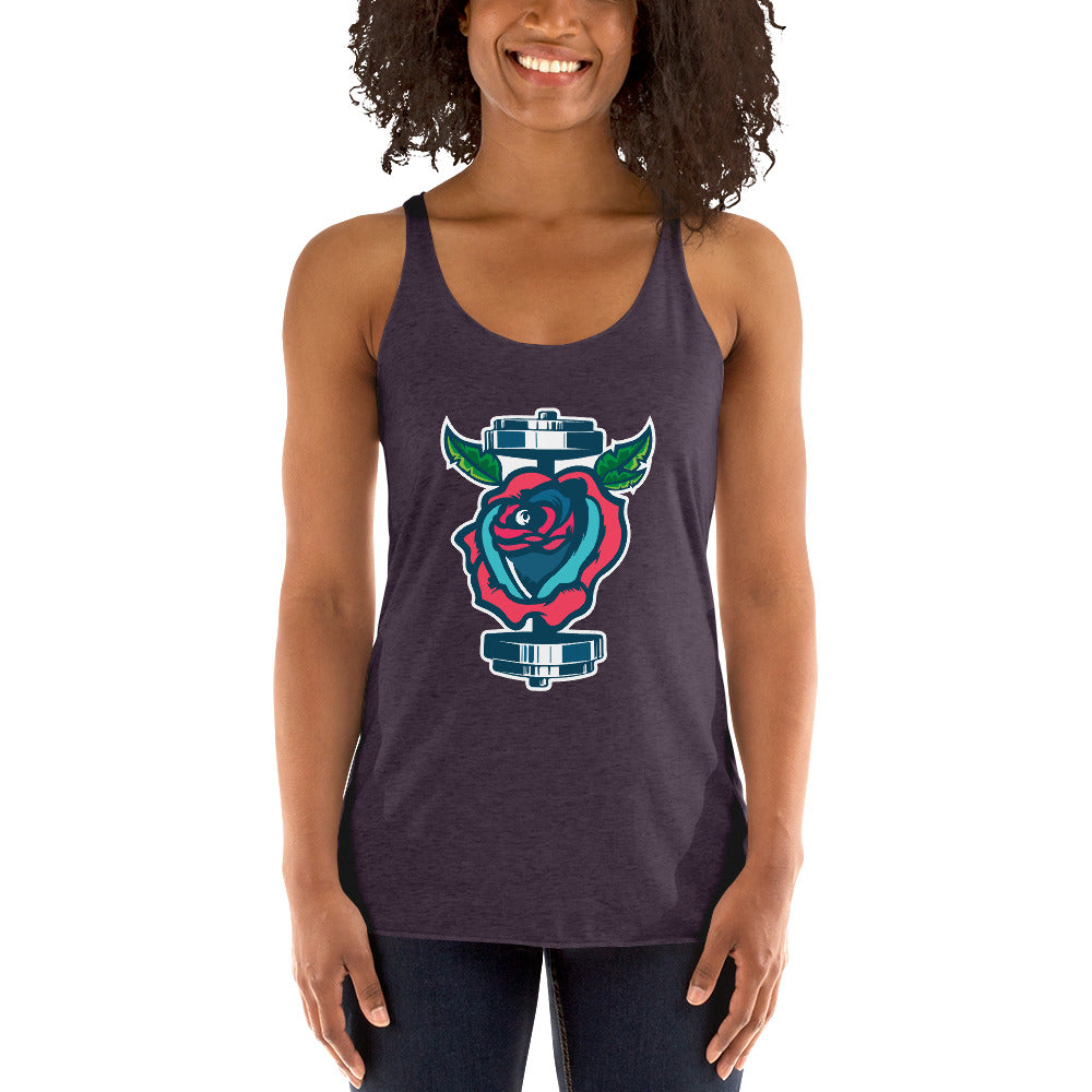 GainZ N Roses Women's Racerback Tank