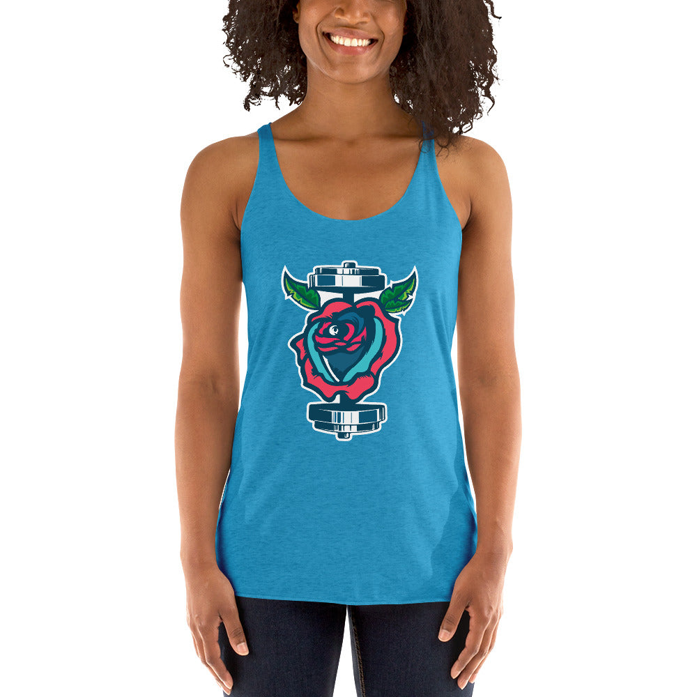 GainZ N Roses Women's Racerback Tank