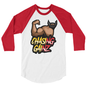 Chasing GainZ 3/4 sleeve raglan shirt