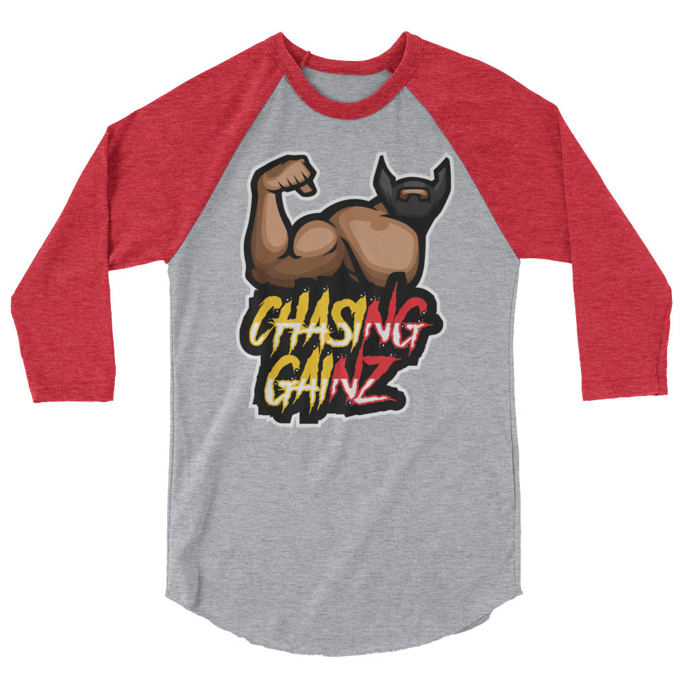Chasing GainZ 3/4 sleeve raglan shirt