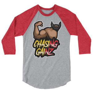 Chasing GainZ 3/4 sleeve raglan shirt