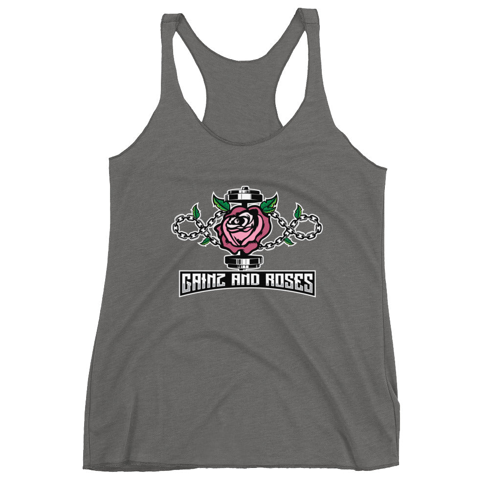 GainZ n Roses Women's Racerback Tank