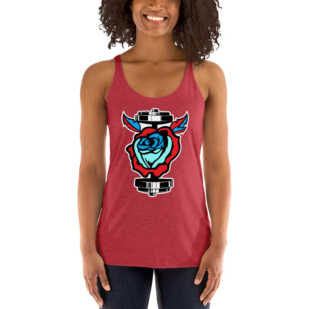 GainZ N Roses Women's Racerback Tank