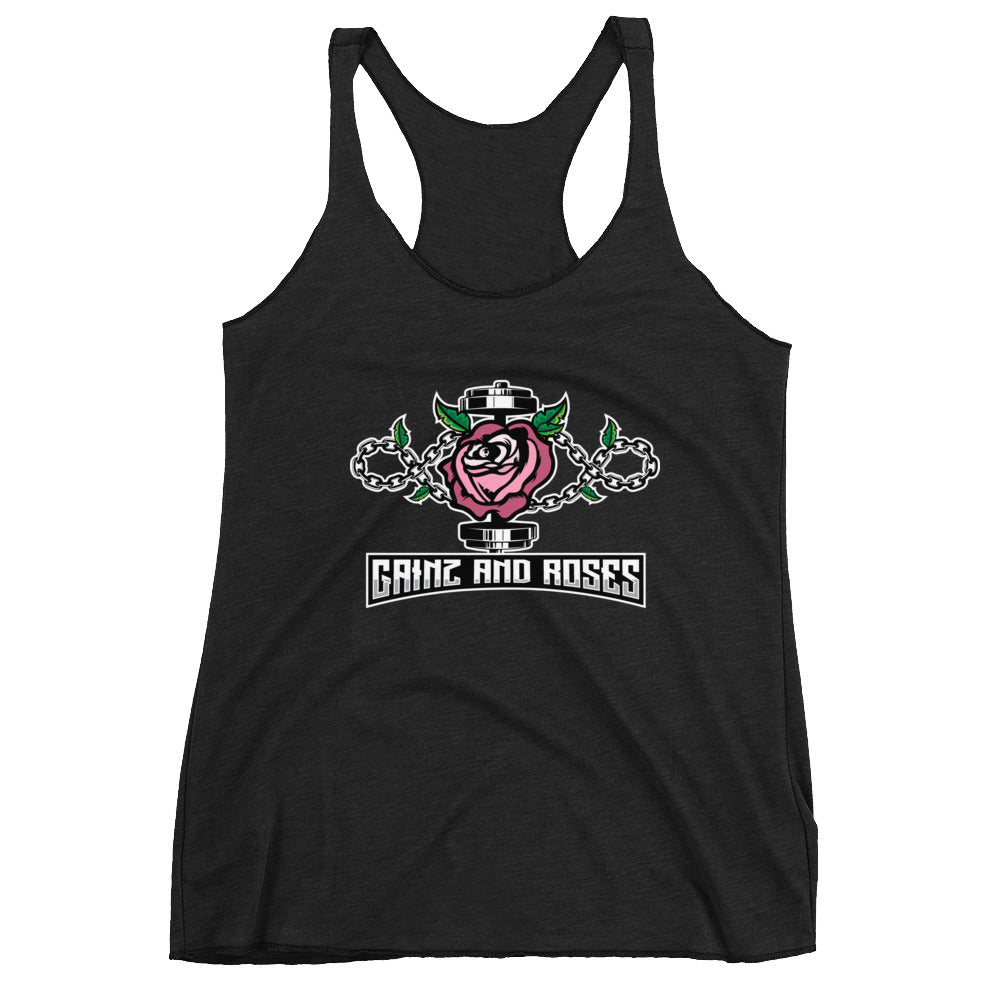 GainZ n Roses Women's Racerback Tank