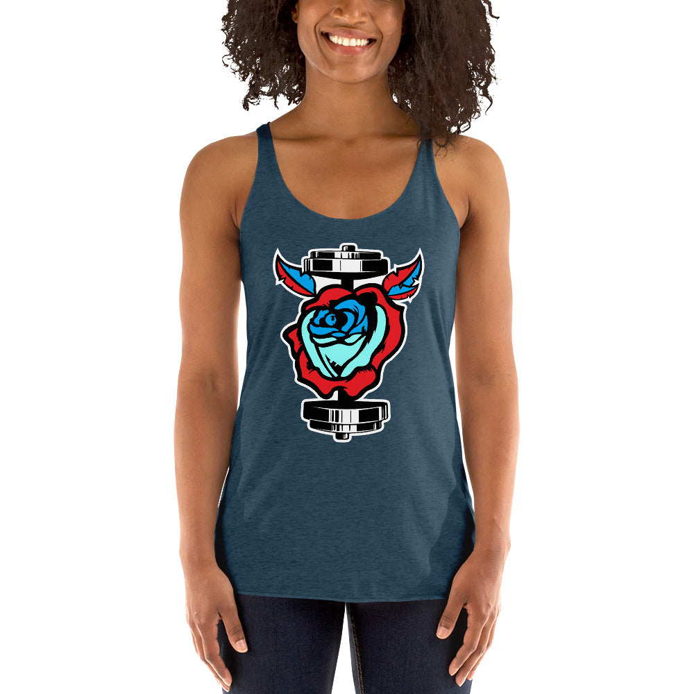 GainZ N Roses Women's Racerback Tank