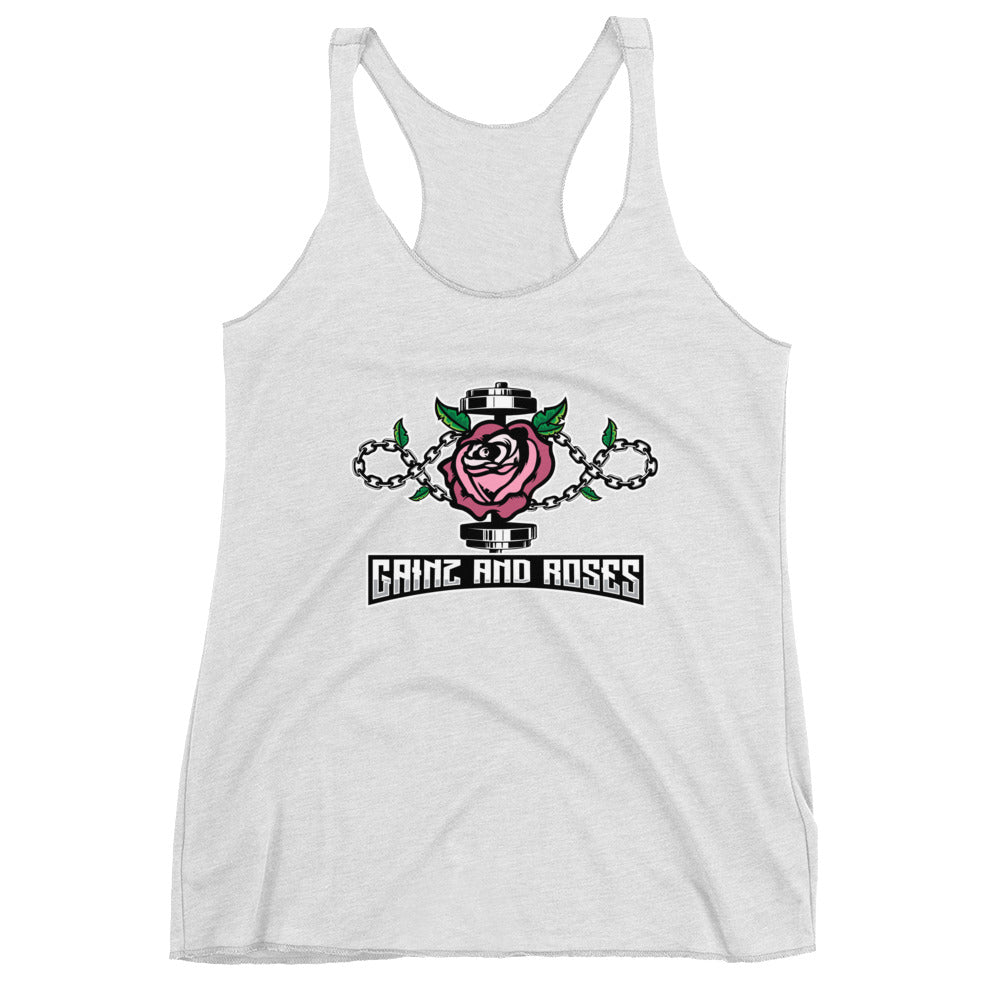 GainZ n Roses Women's Racerback Tank