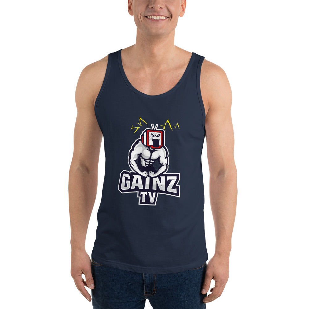 GainZ TV Bella + Canvas 3480 Unisex Jersey Tank with Tear Away Label