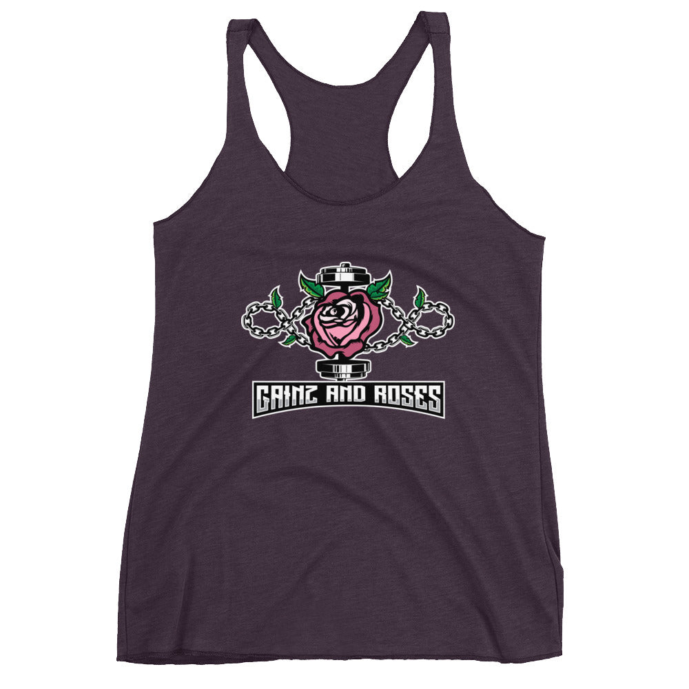 GainZ n Roses Women's Racerback Tank