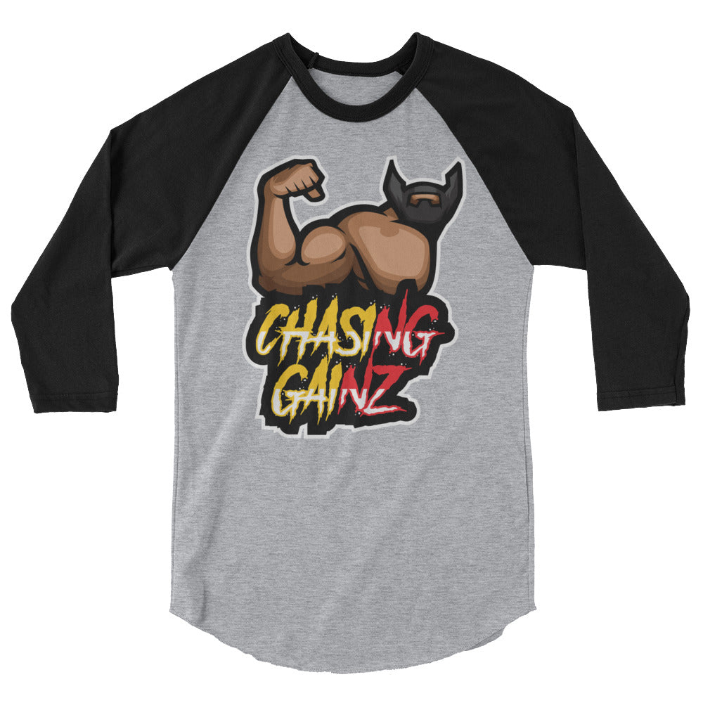 Chasing GainZ 3/4 sleeve raglan shirt