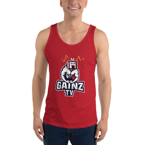 GainZ TV Bella + Canvas 3480 Unisex Jersey Tank with Tear Away Label