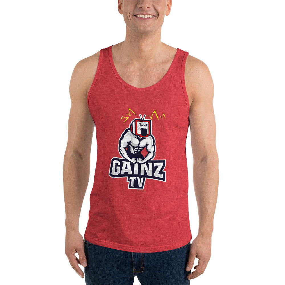 GainZ TV Bella + Canvas 3480 Unisex Jersey Tank with Tear Away Label