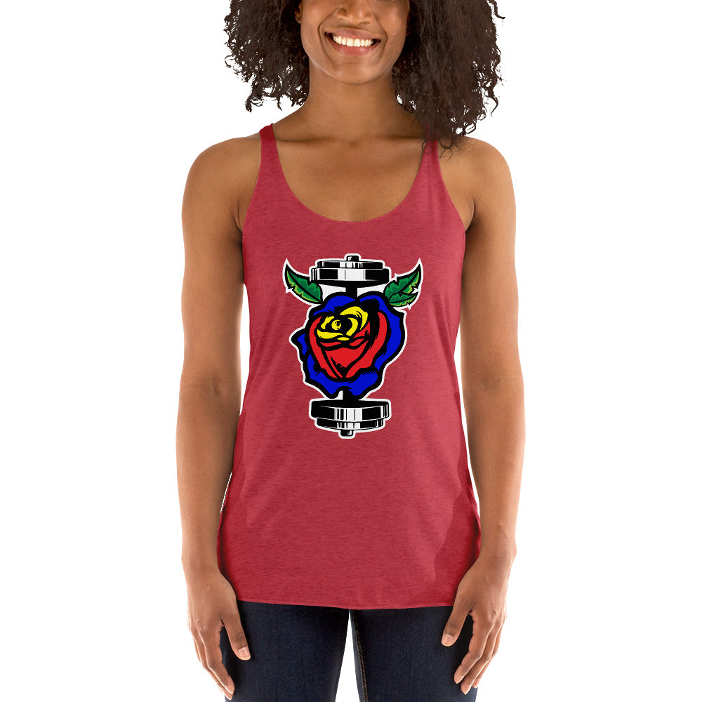 GainZ N Roses Women's Racerback Tank