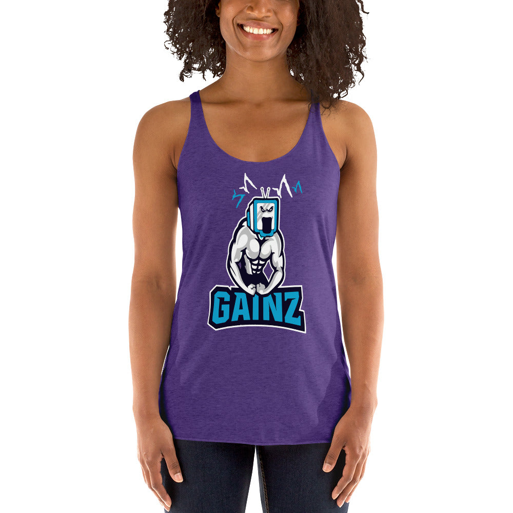GainZ TV Women's Racerback Tank