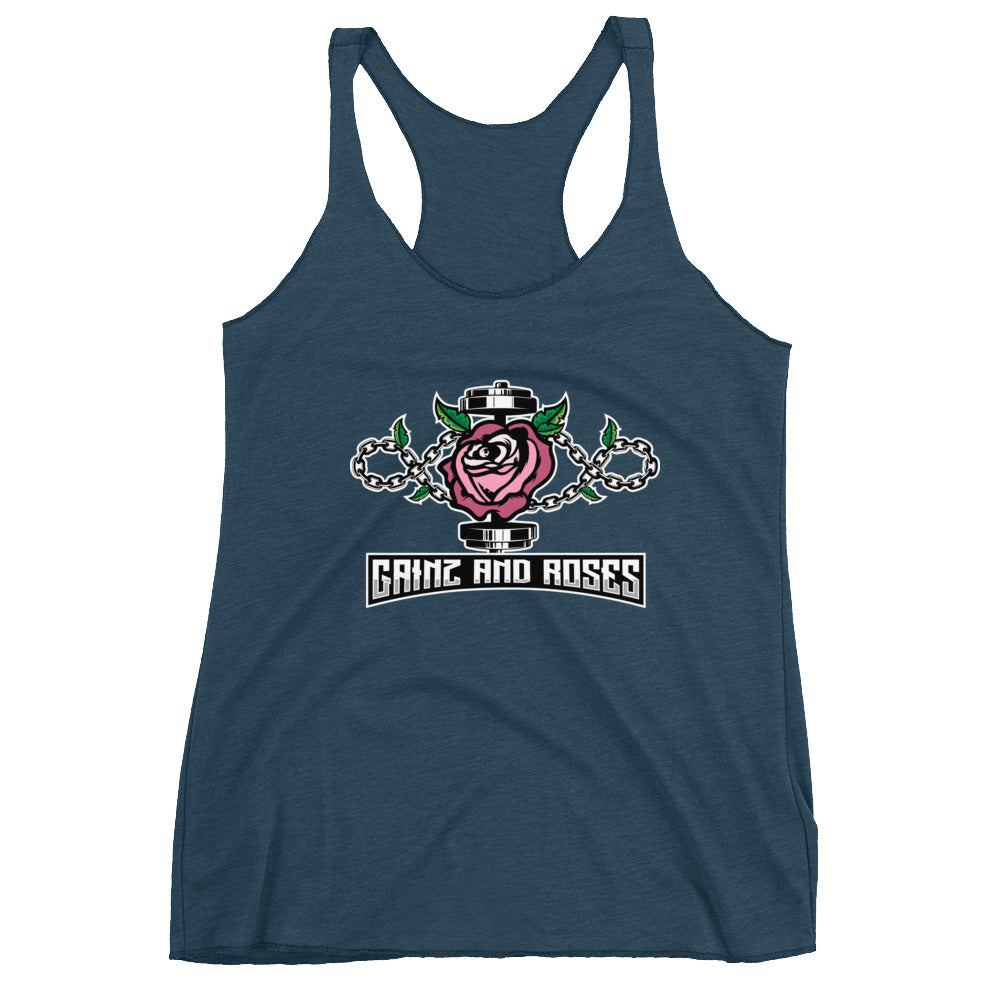 GainZ n Roses Women's Racerback Tank