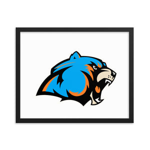 Framed photo paper poster